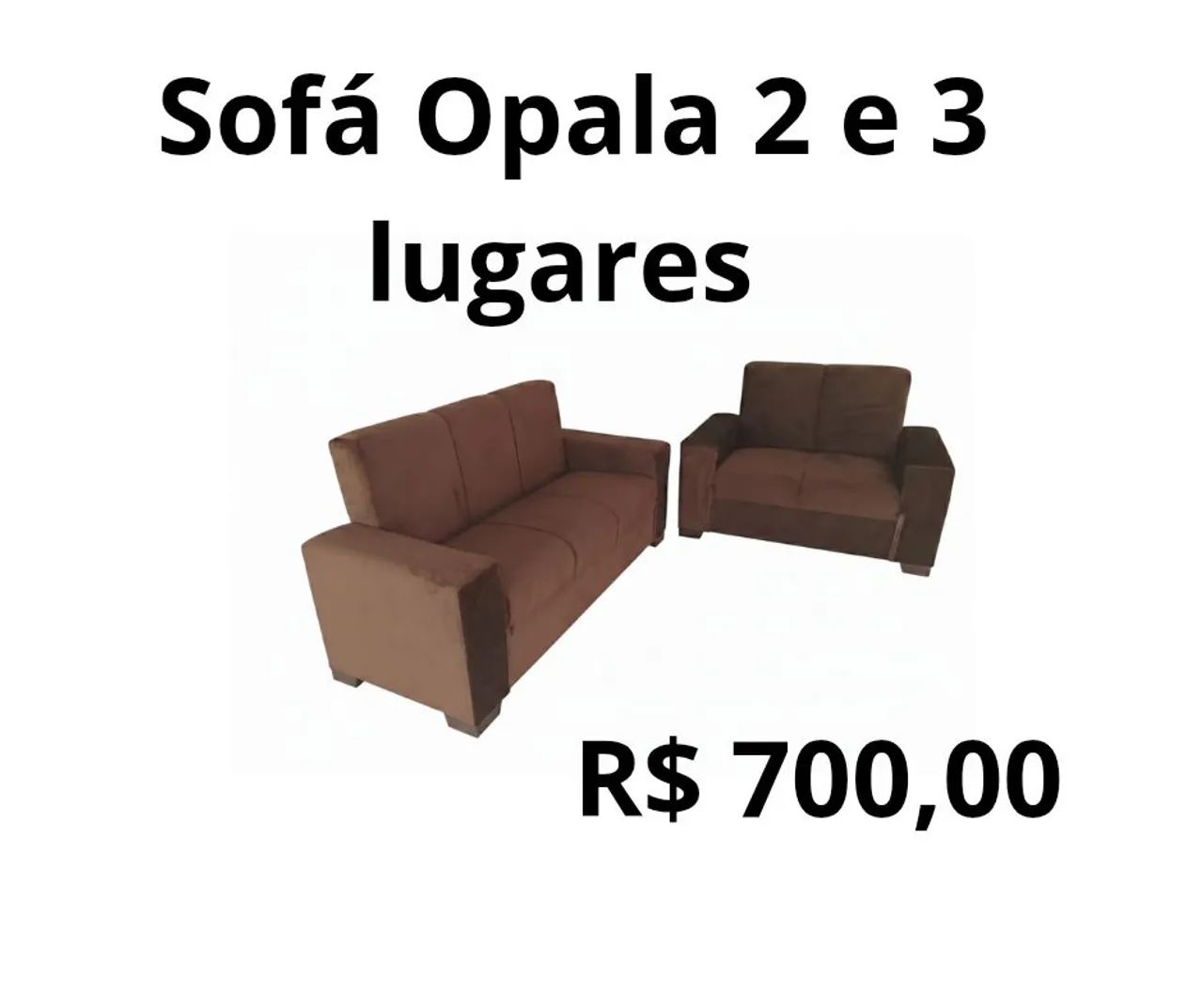 Sofá Opala 2 e 3 lugares 