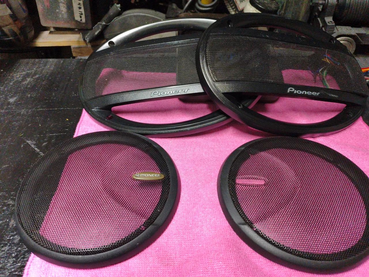 Telas de auto falante pionner 