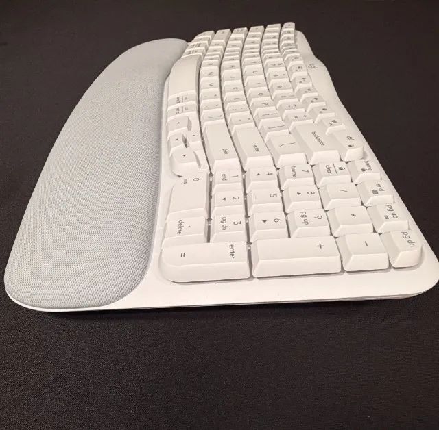 Teclado Logitech Wave Keys - Branco - Usado - Foto 4