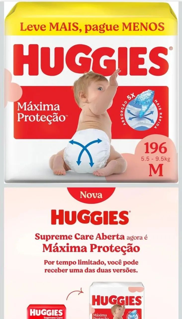 Fraldas descartável 