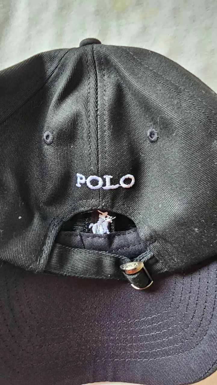 Boné ralph lauren preto - Foto 3