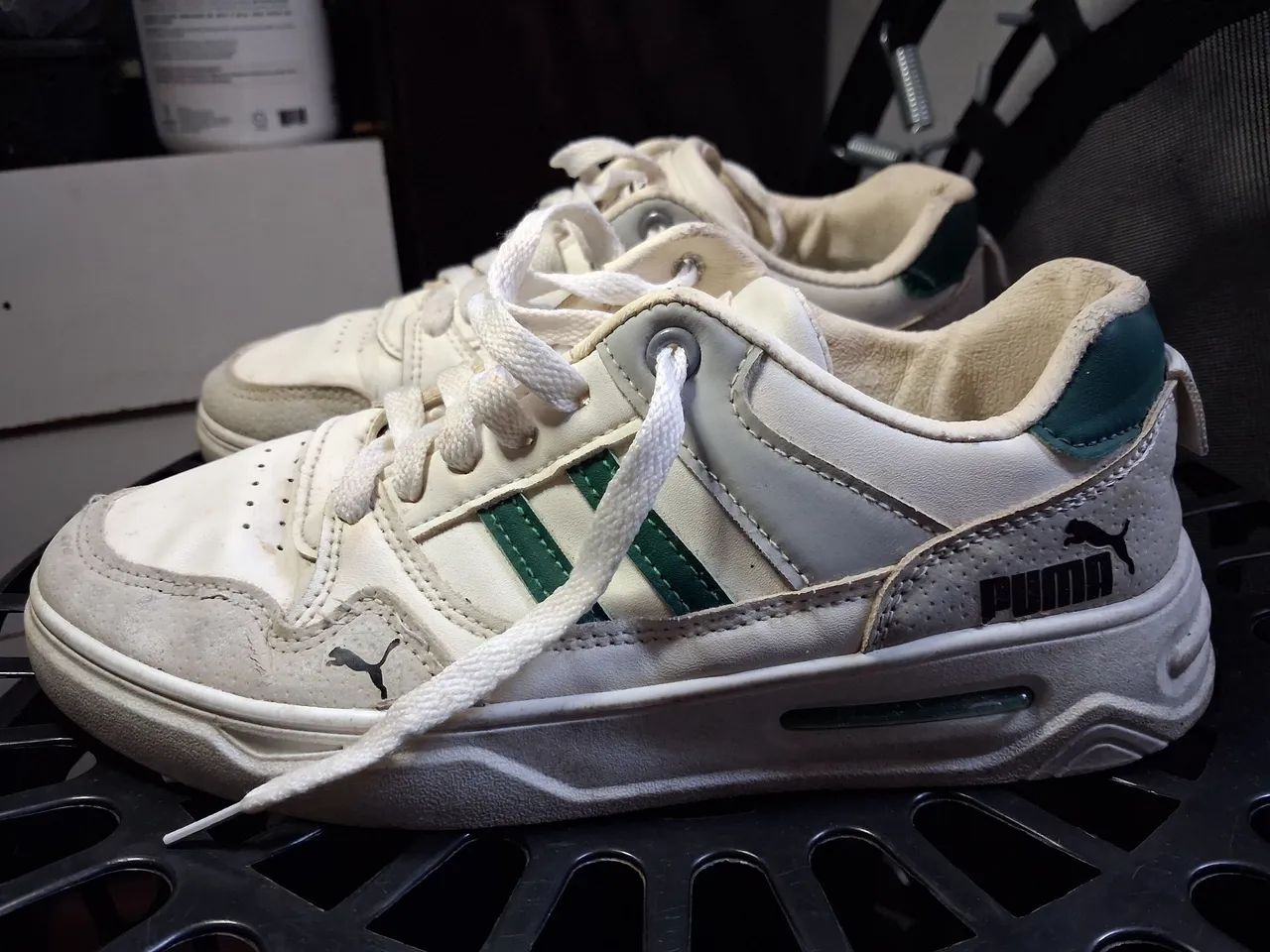 Tênis Puma HSF SUP branco/verde - Foto 2