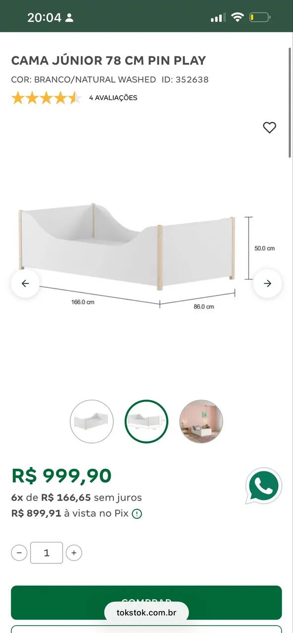 Cama tok stok criança  - Foto 4