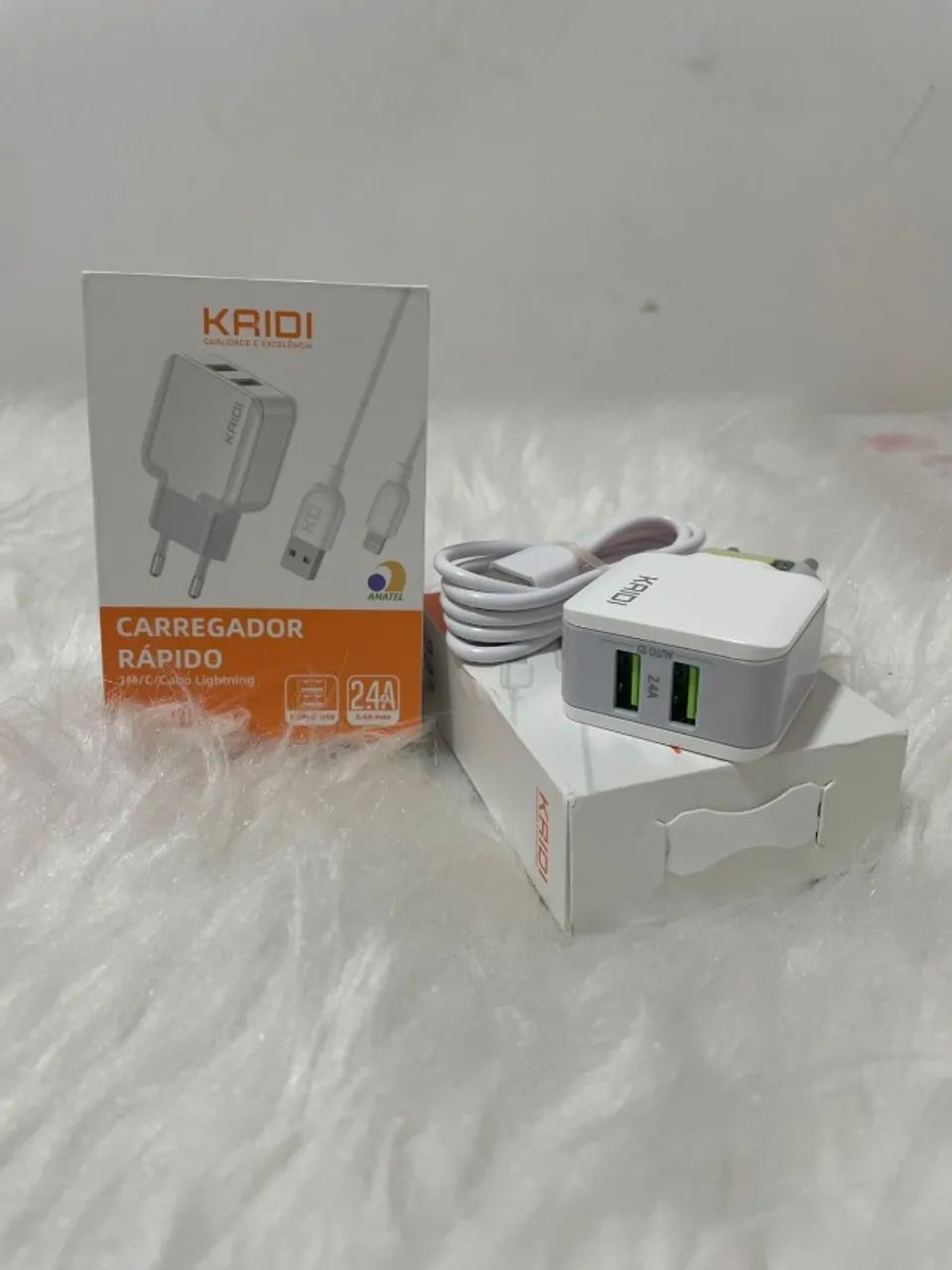Carregador Turbo com Duplo USB Kaidi