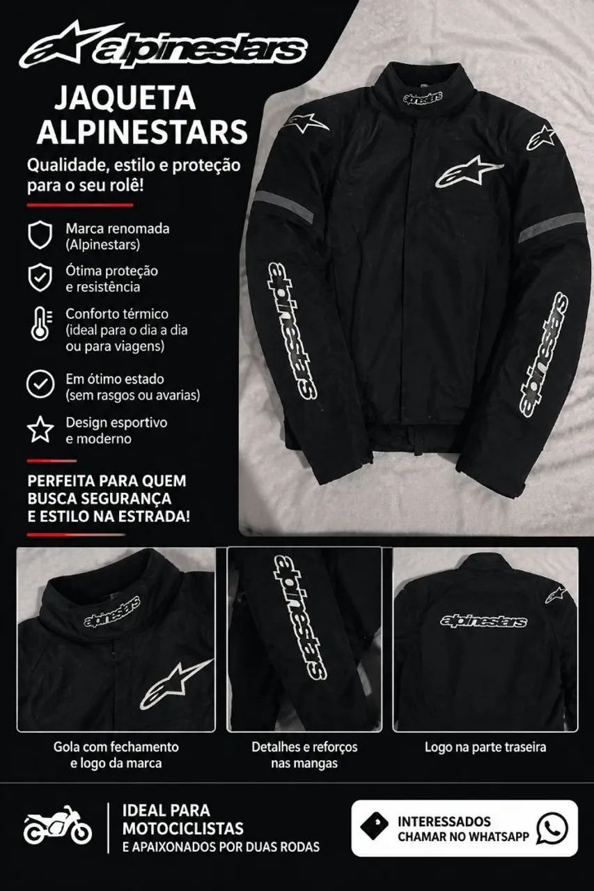 JAQUETA ALPINESTARS ORIGINAL - Foto 2