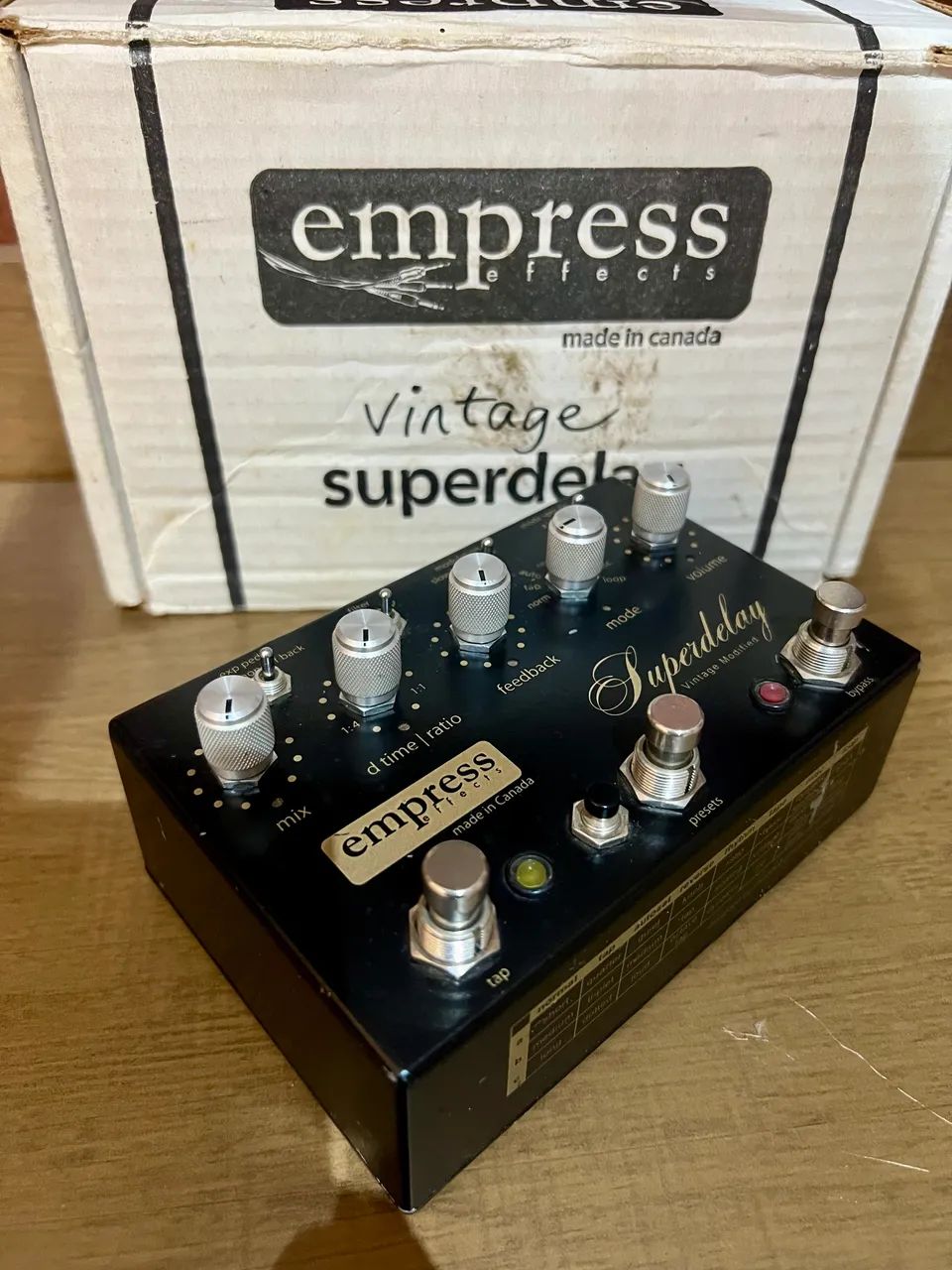 Pedal Delay Empress SuperDelay Vintage Modified - Foto 2