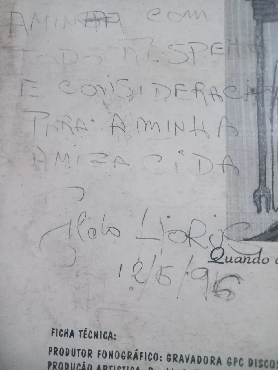 LP Disco vinil raro Gildo Horus Rá... Izis autografado - Foto 4