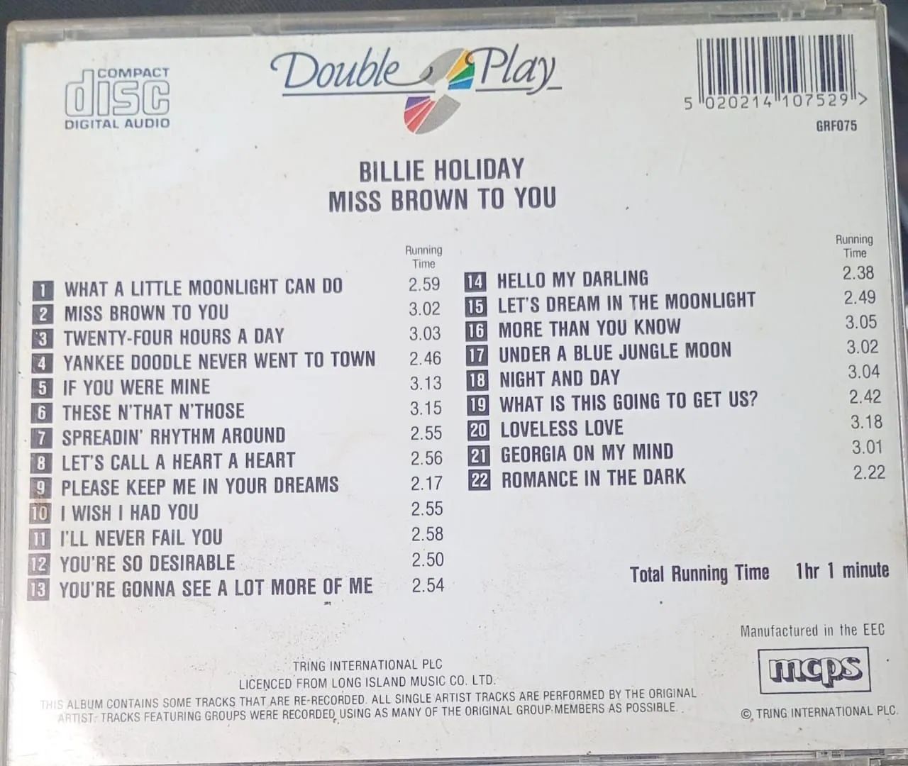 CD - Bille Holiday  - Foto 2