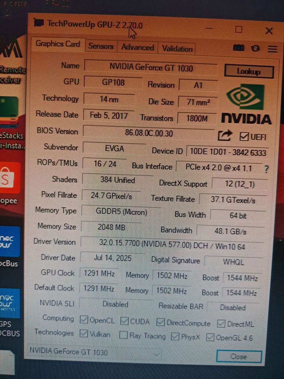 Kit i3 3240 e gt1030 2gb