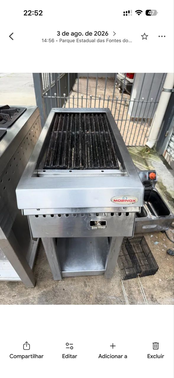 Charbroiler a gás 