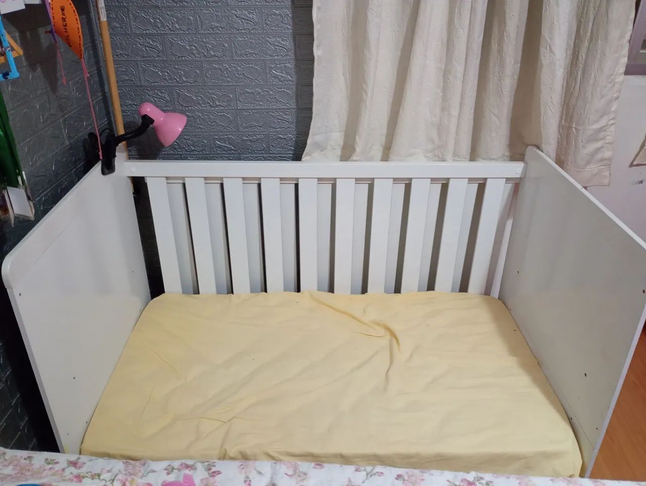 Berço que vira cama com colchão  - Foto 3