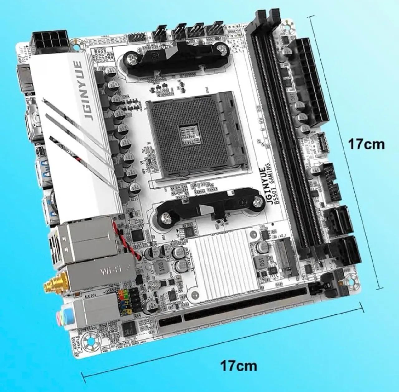Placa mãe B550 AM4 Itx - Foto 3