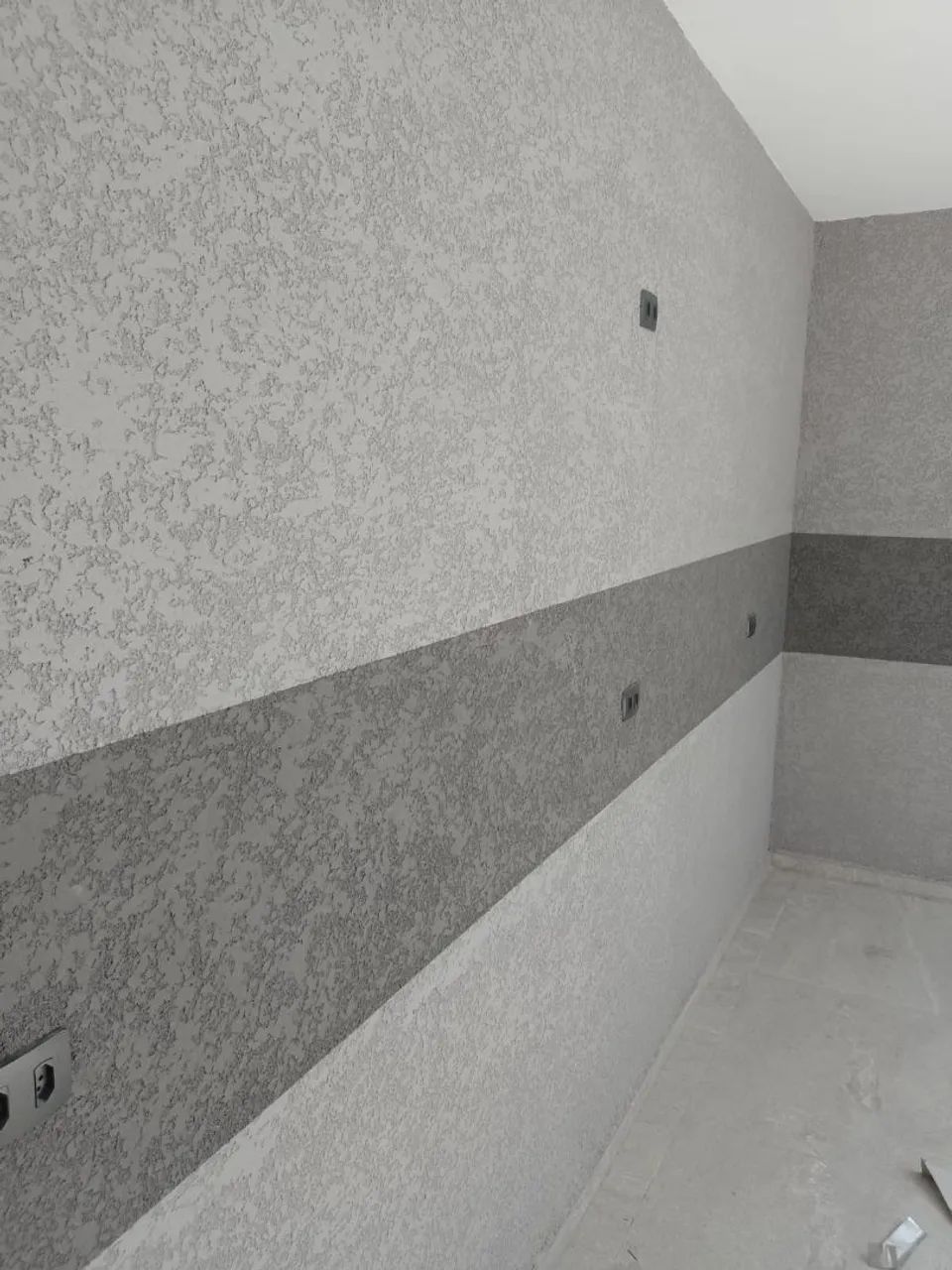 Textura projetada pintura e instalação 