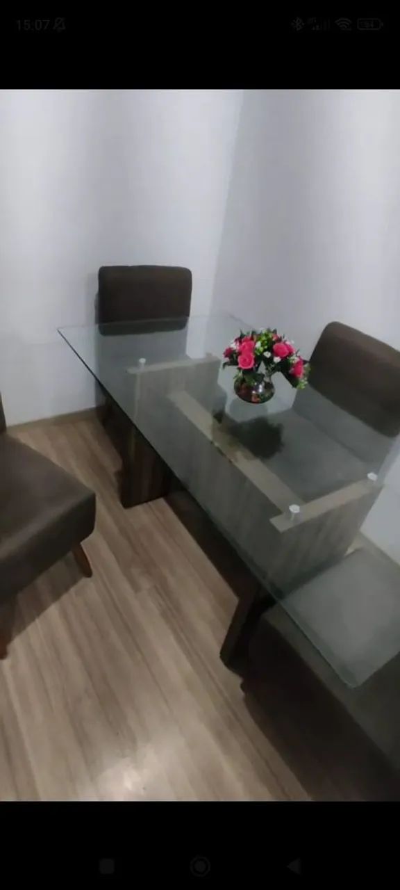 Mesa de jantar com 4 cadeiras em perfeito estado  - Foto 5