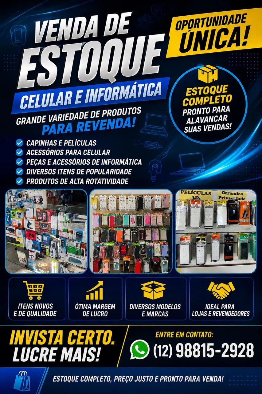 Oportunidade!  Loja de celular e informática completa - Foto 3
