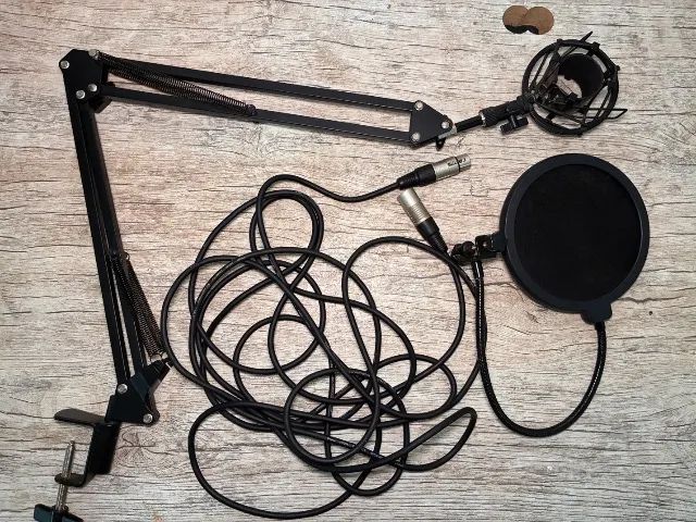 Microfone Audio-Technica AT2020 + Kit (Braço + Popfilter + Cabo XLR) - Foto 2