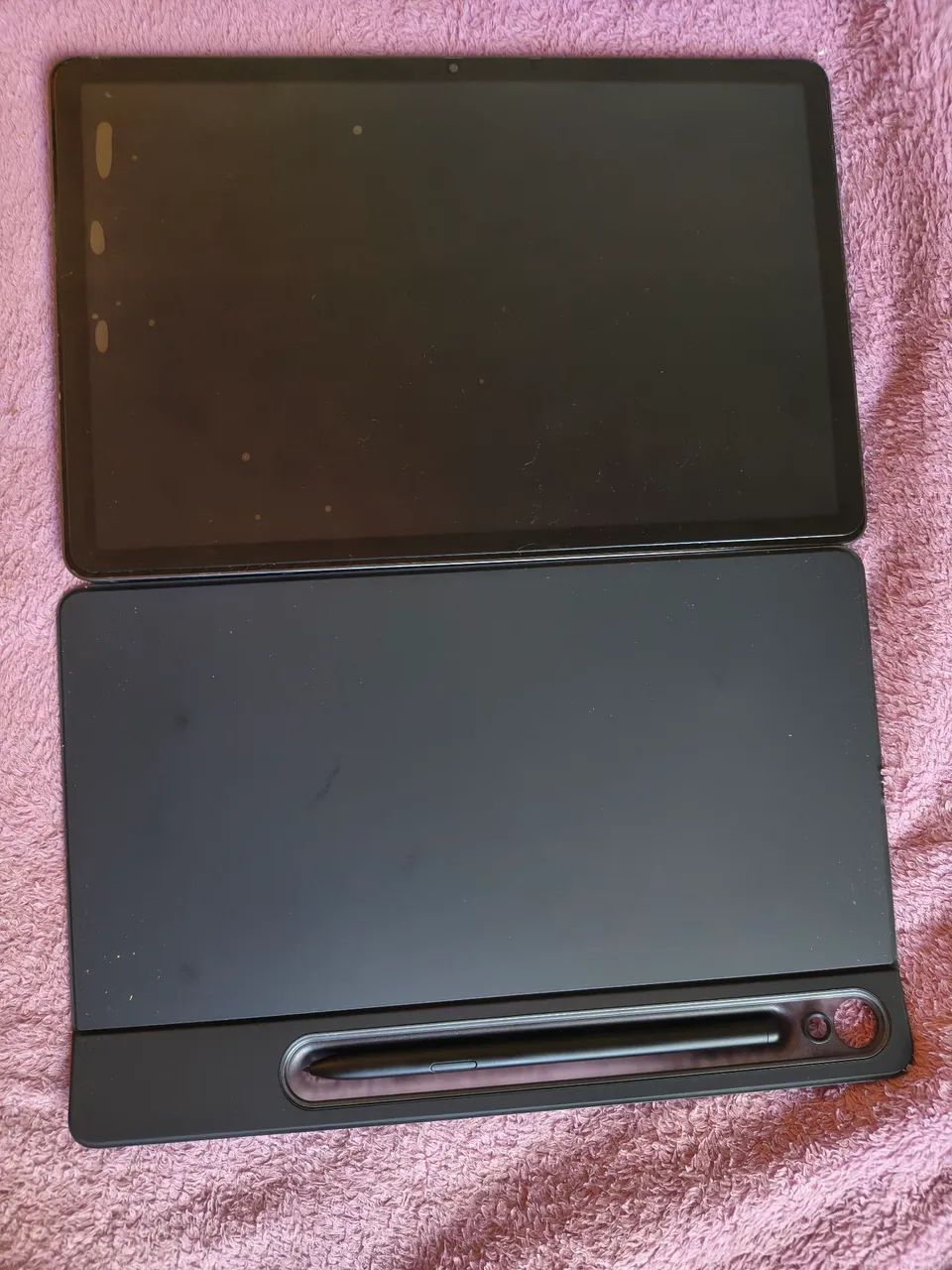 Tablet Samsung S9 com 12 GB de RAM e 256 HD de memória .