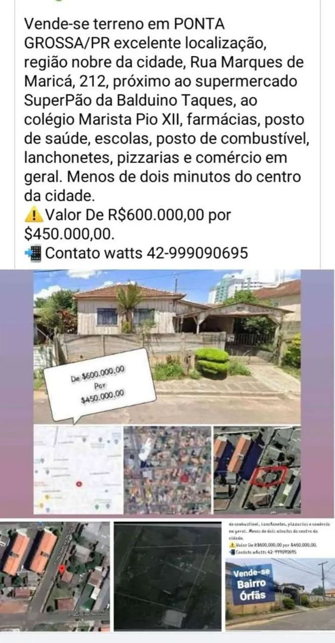 Terreno no bairro Órfãs  - Foto 4