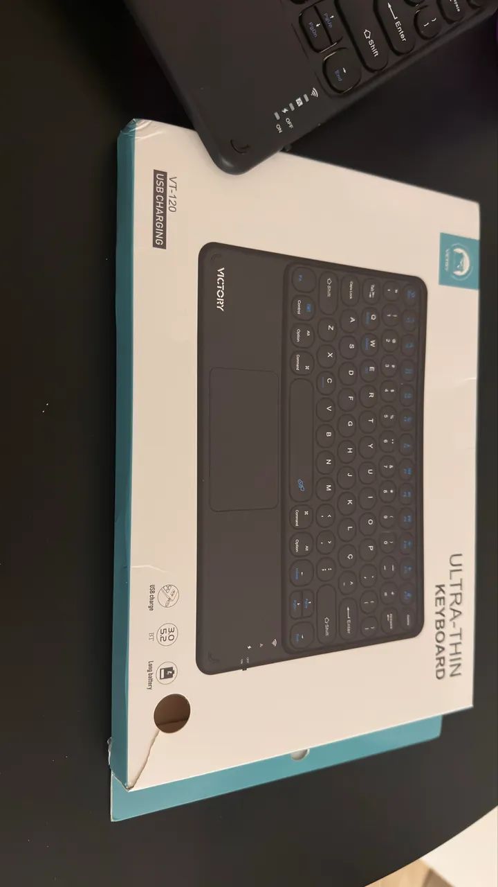 Teclado Bluetooth Touchpad (Victory VT-120) - Foto 3