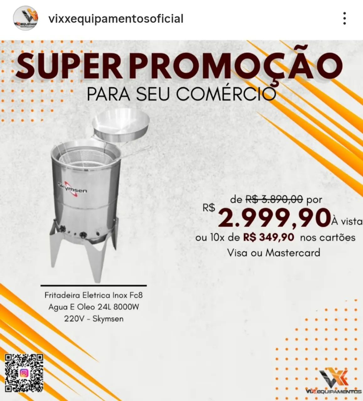Promoção de Fritadeiras Comerciais 