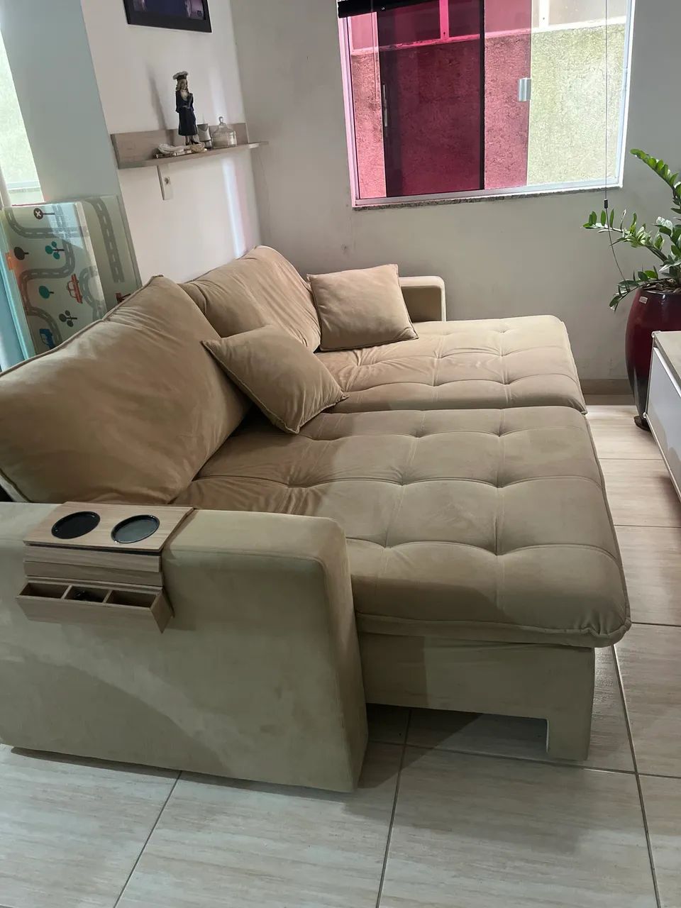 Sofá retrátil - semi novo  - Foto 5