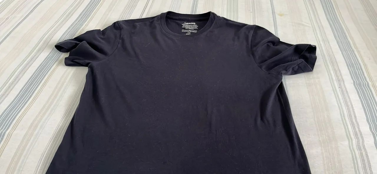 Camiseta Básica Hering Masculina Preta Tamanho P