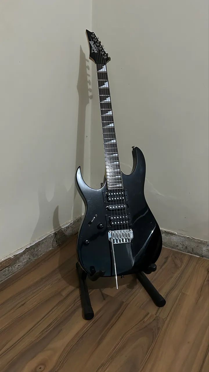 Guitarra Ibanez GIO GRG170DXL BKN Black Night Canhota - Foto 3