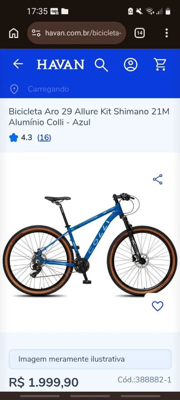 Bicicleta Colli