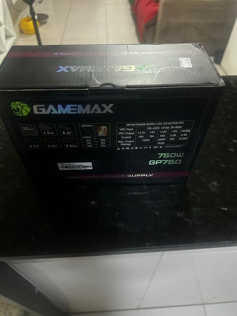 fonte gp750w game max  - Foto 2