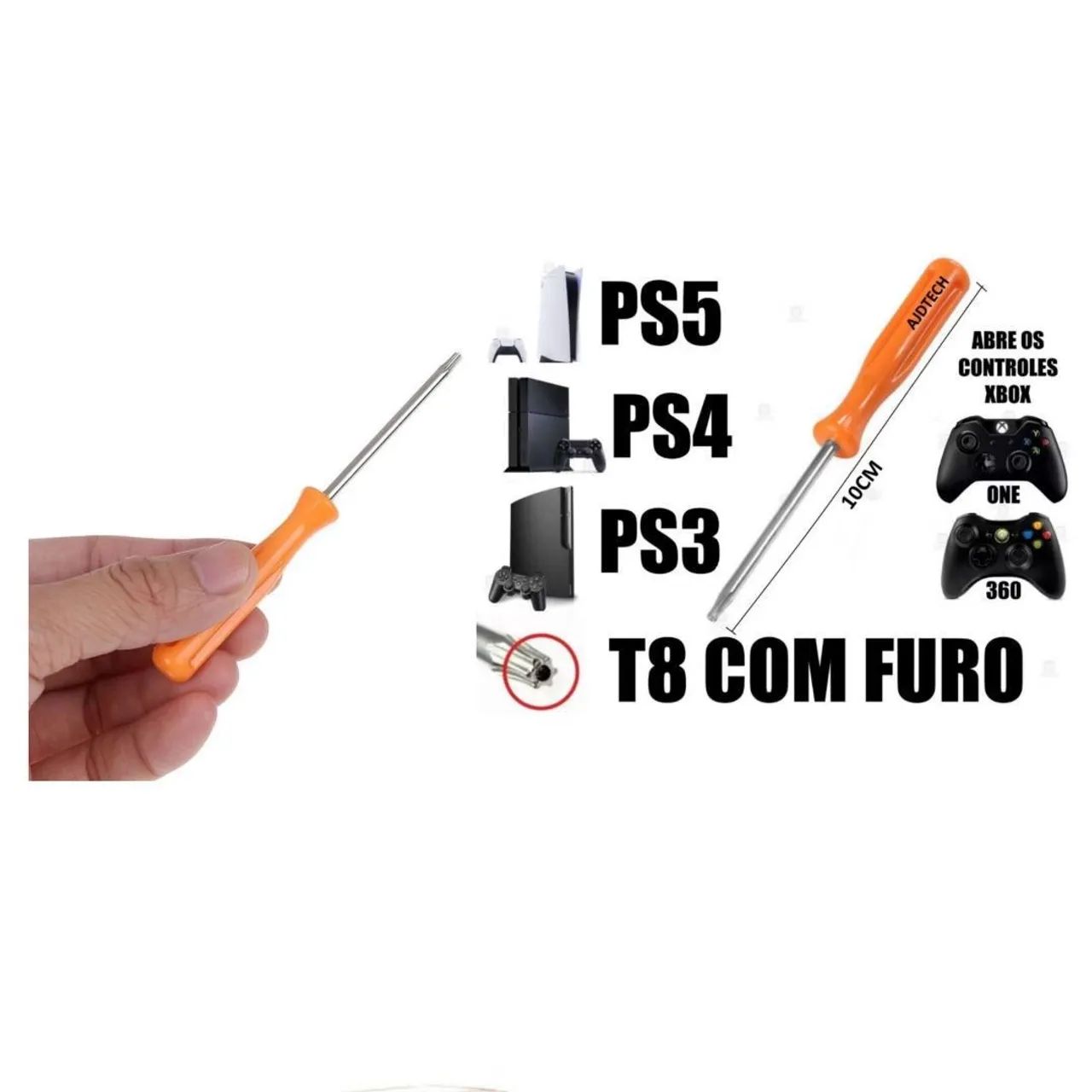 Chave Torx t8