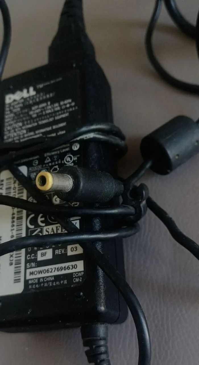Fonte de notebook dell original 19v/3.16a. - Foto 2