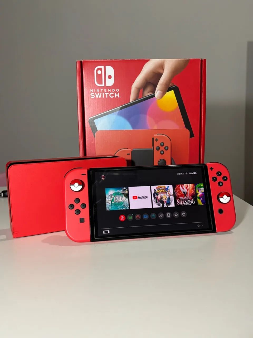 Nintendo Switch OLED Mario Red edition + acessórios