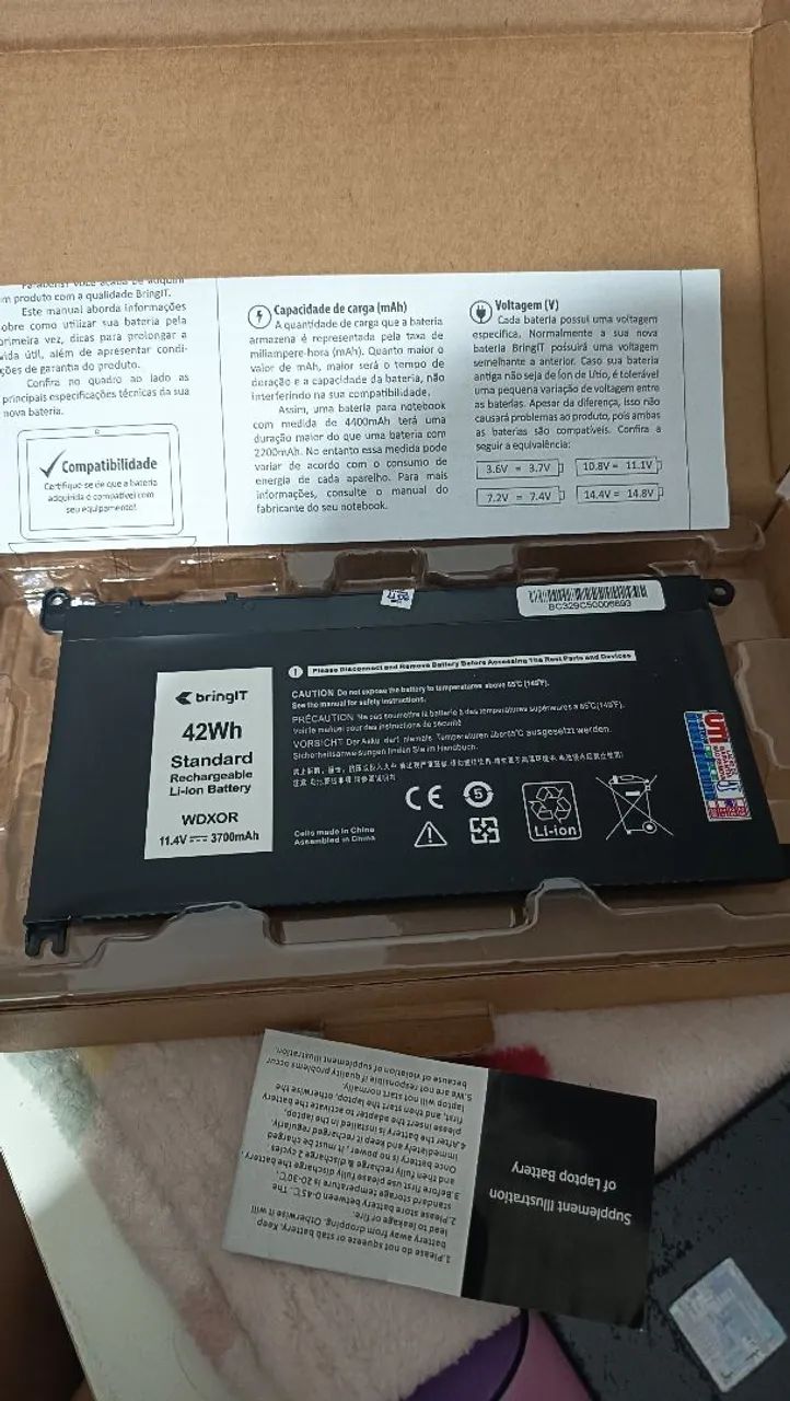 Bateria para Notebook Dell WDX0R - Foto 2