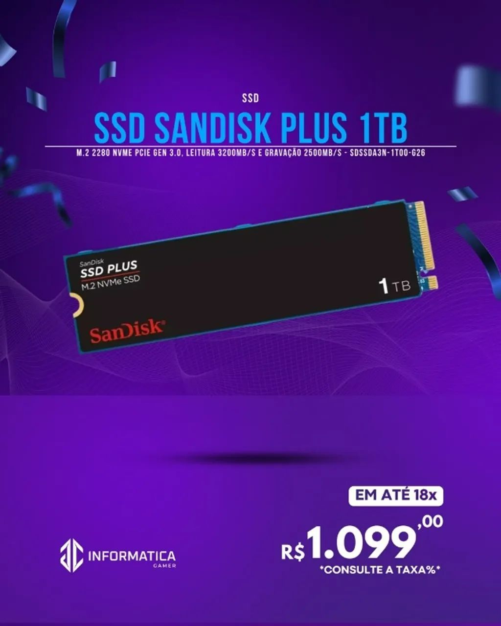 SD SANDISK PLUS 1TB