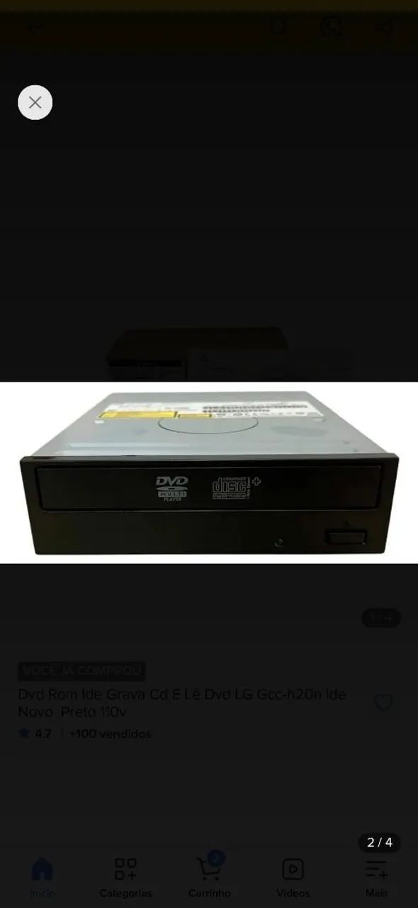 Gravador de cd conexão ide novo sem uso - Foto 2