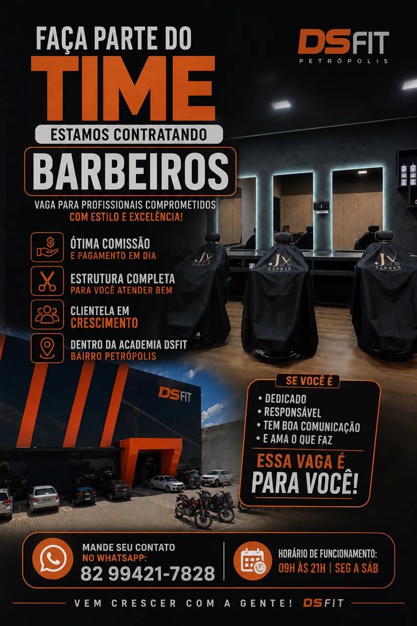     OPORTUNIDADE PARA BARBEIROS