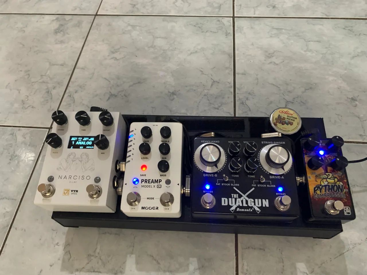 Setup pedais 