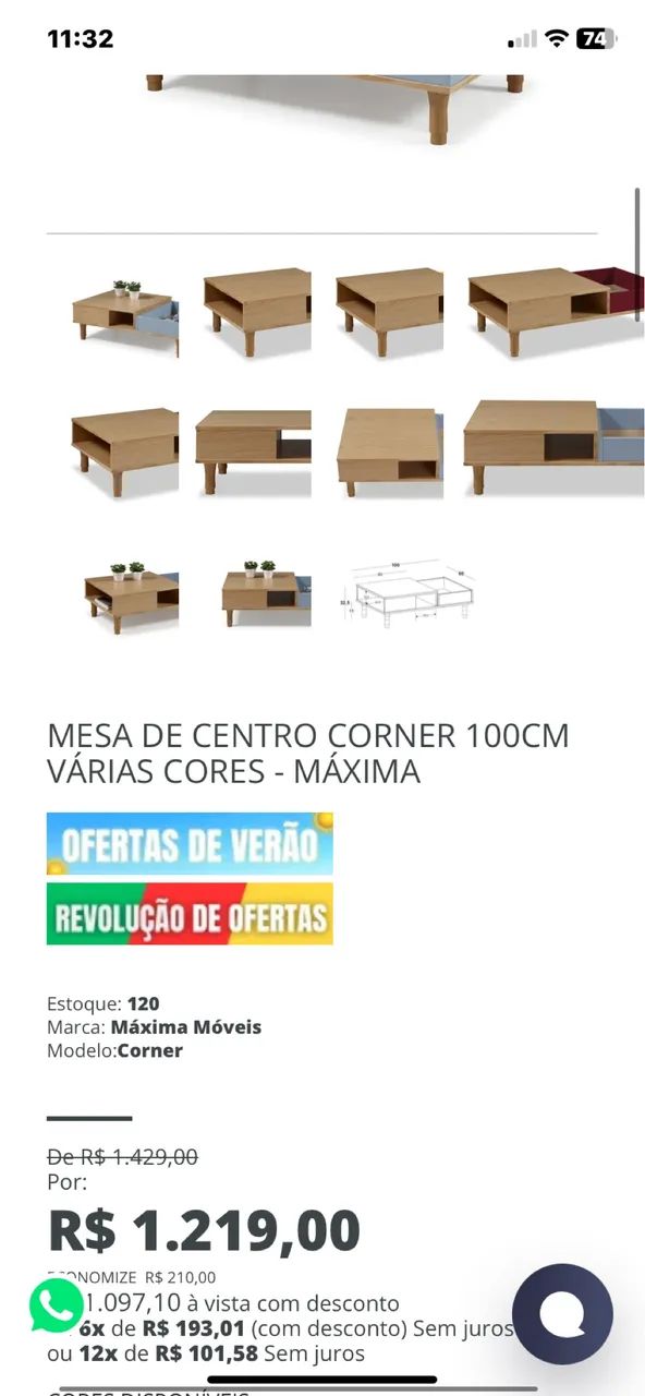 Vendo mesa de centro - Foto 2