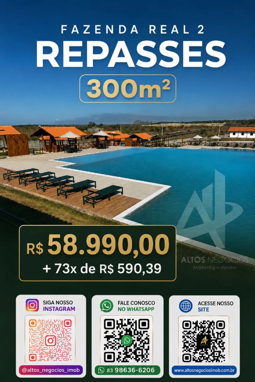 Fazenda Real 2 - Lotes a partir de 300m²