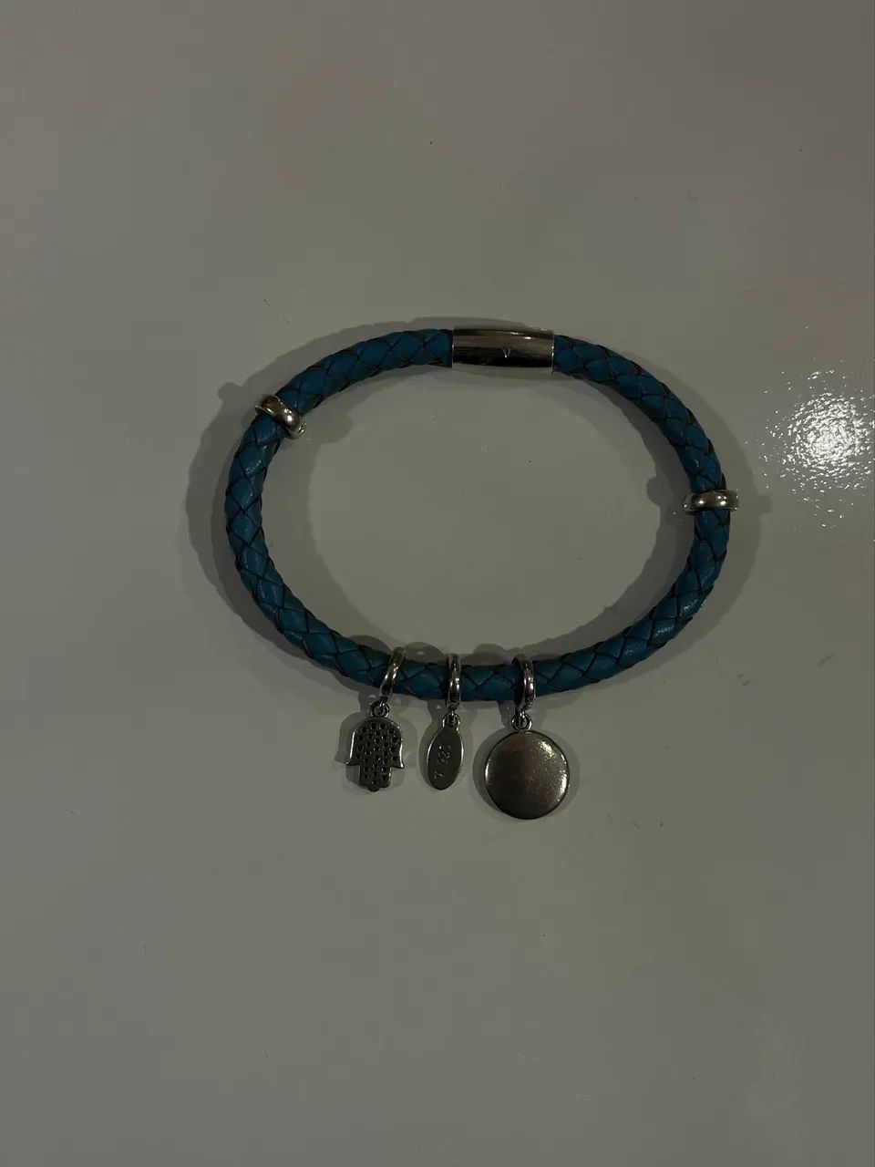 Pulseira Vivara em Couro e Prata - Foto 2
