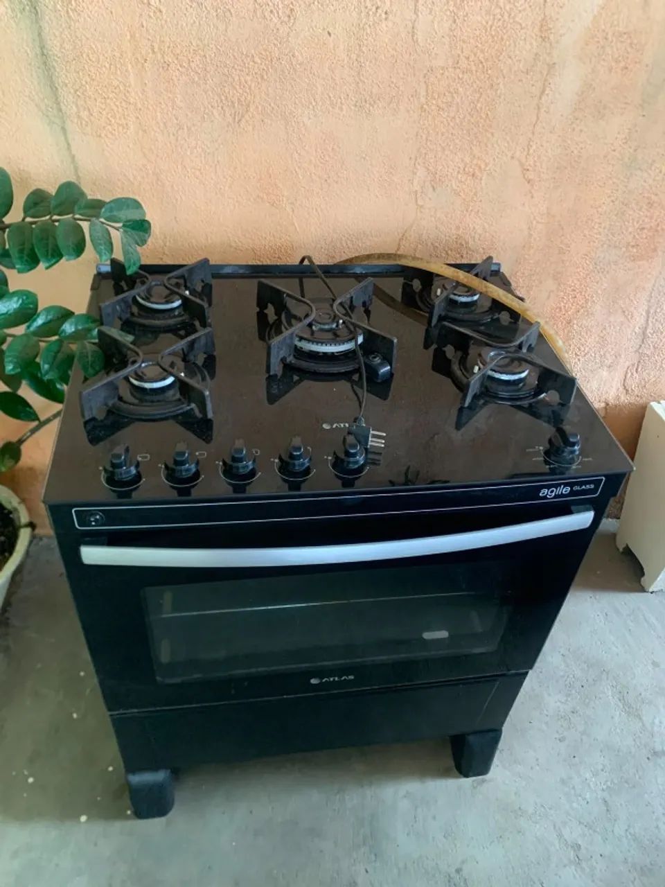 Fogão 5 Bocas com Mesa de Vidro Temperado - Foto 2