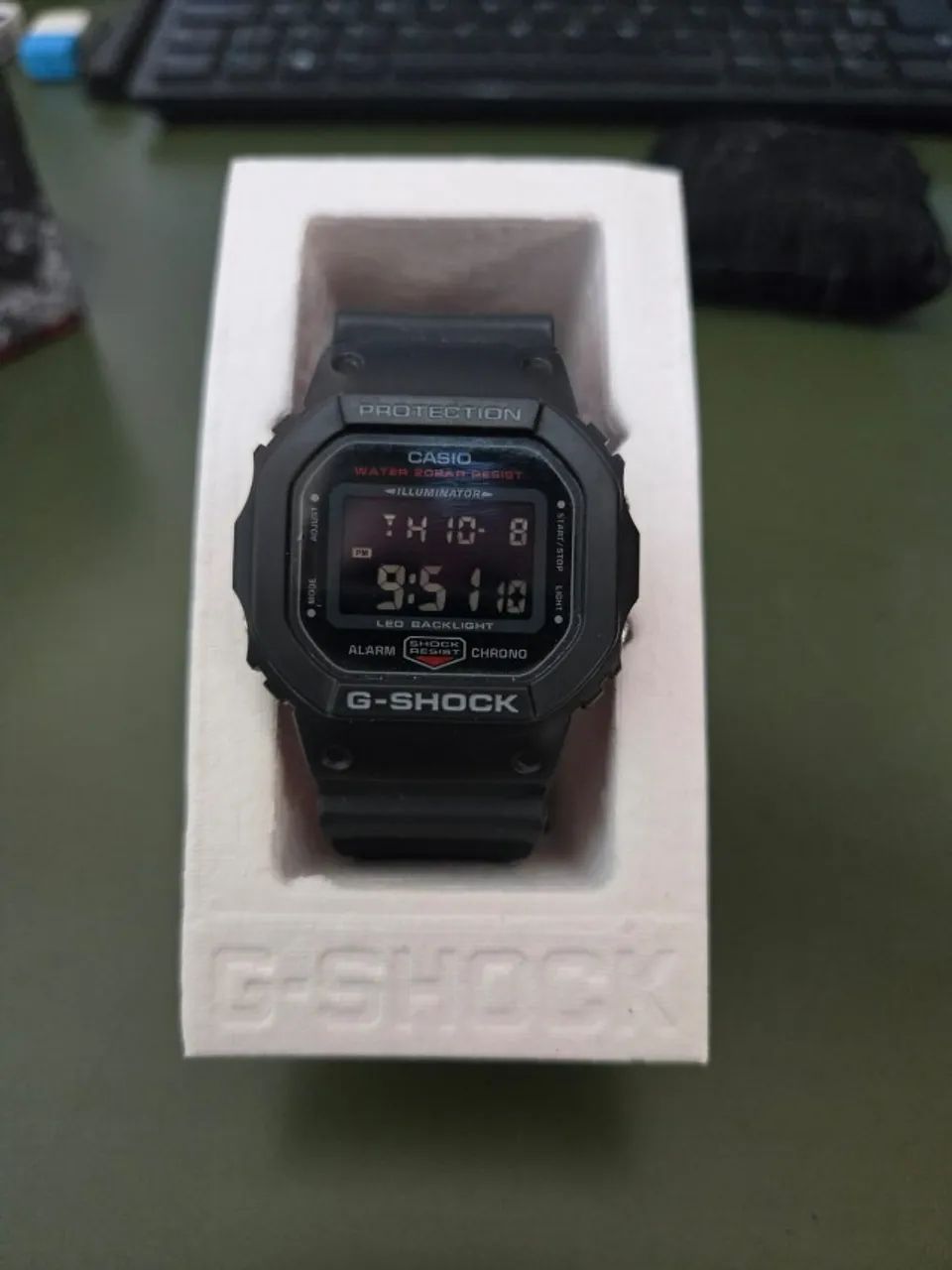 relógio casio g-shock preto e vermelho - Foto 3