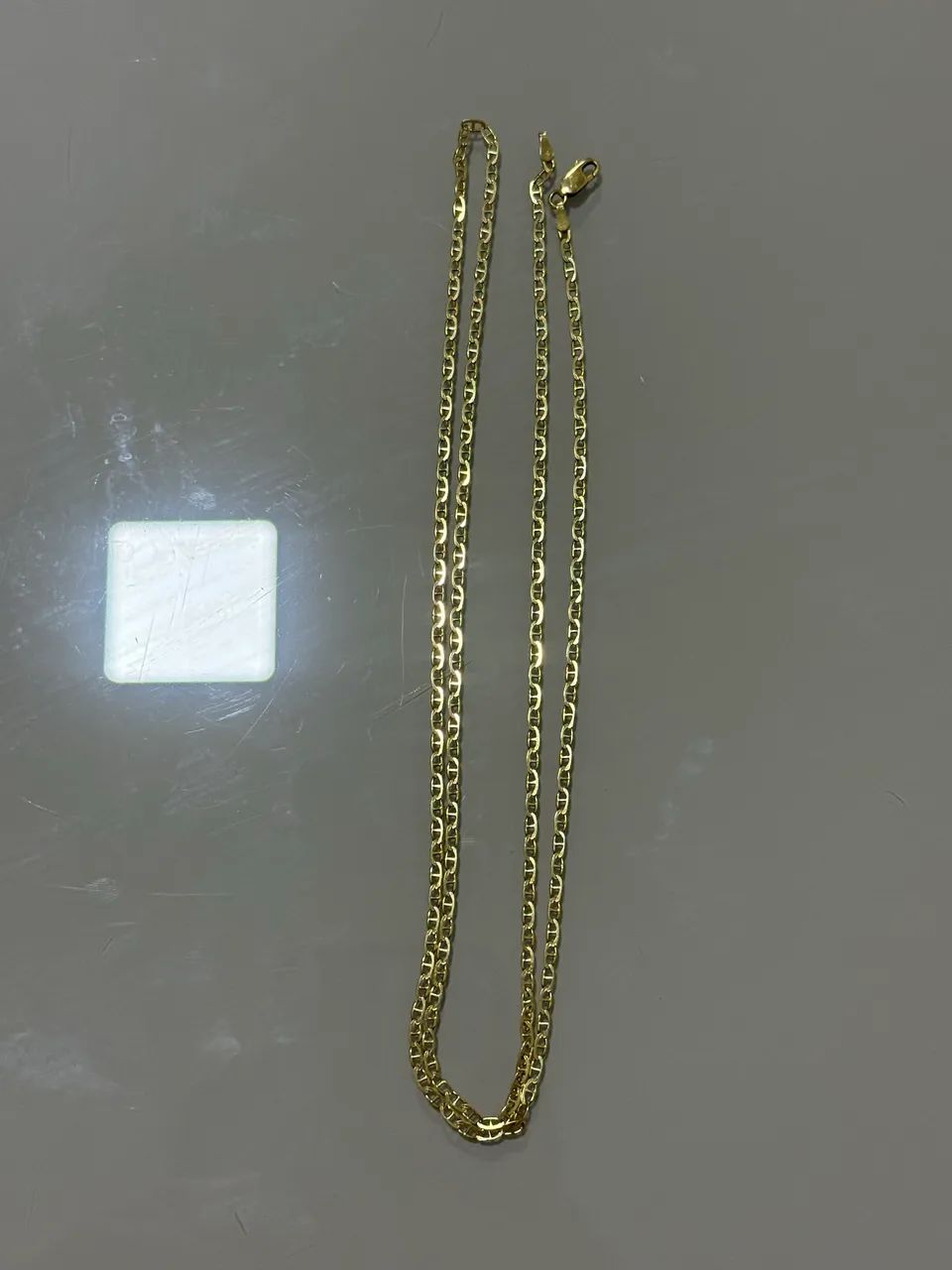 Corrente em ouro 18k 6,12g Piastrine nova - Foto 3