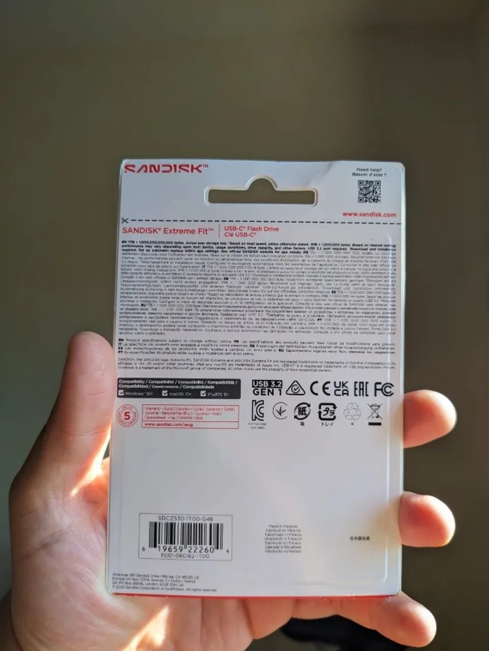 PENDRIVE SANDIS EXTREME FIT USB-C® 1TB - Foto 3