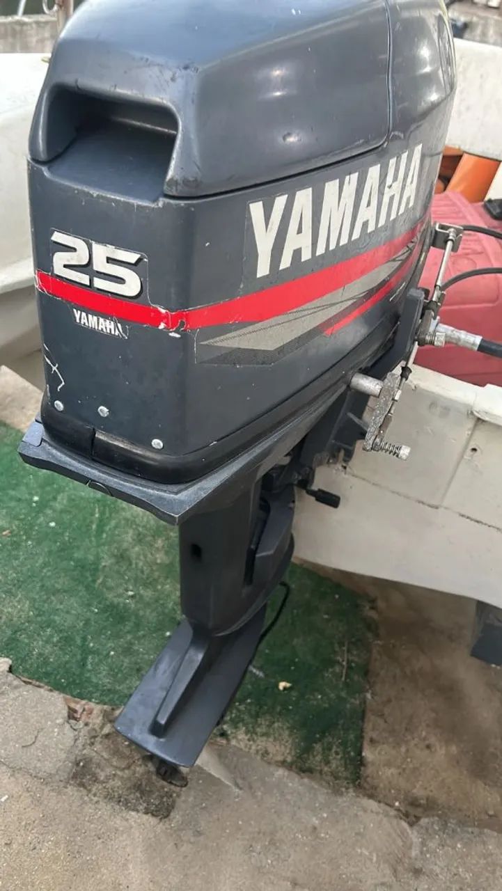Motor de popa Yamaha 25HP 2015 perfeito - Foto 2