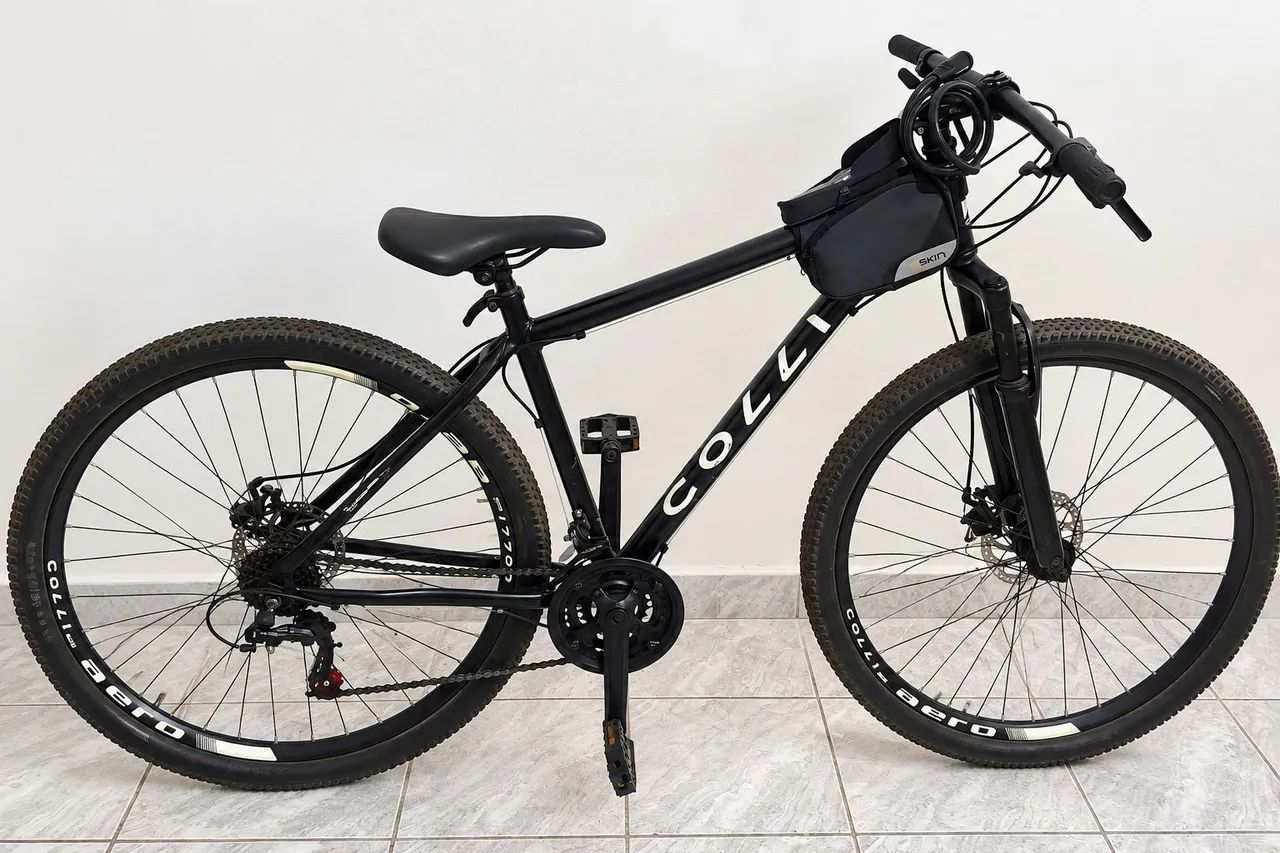 Bicicleta Colli MTB Aro 29 Shimano Freio a Disco + Suspensão