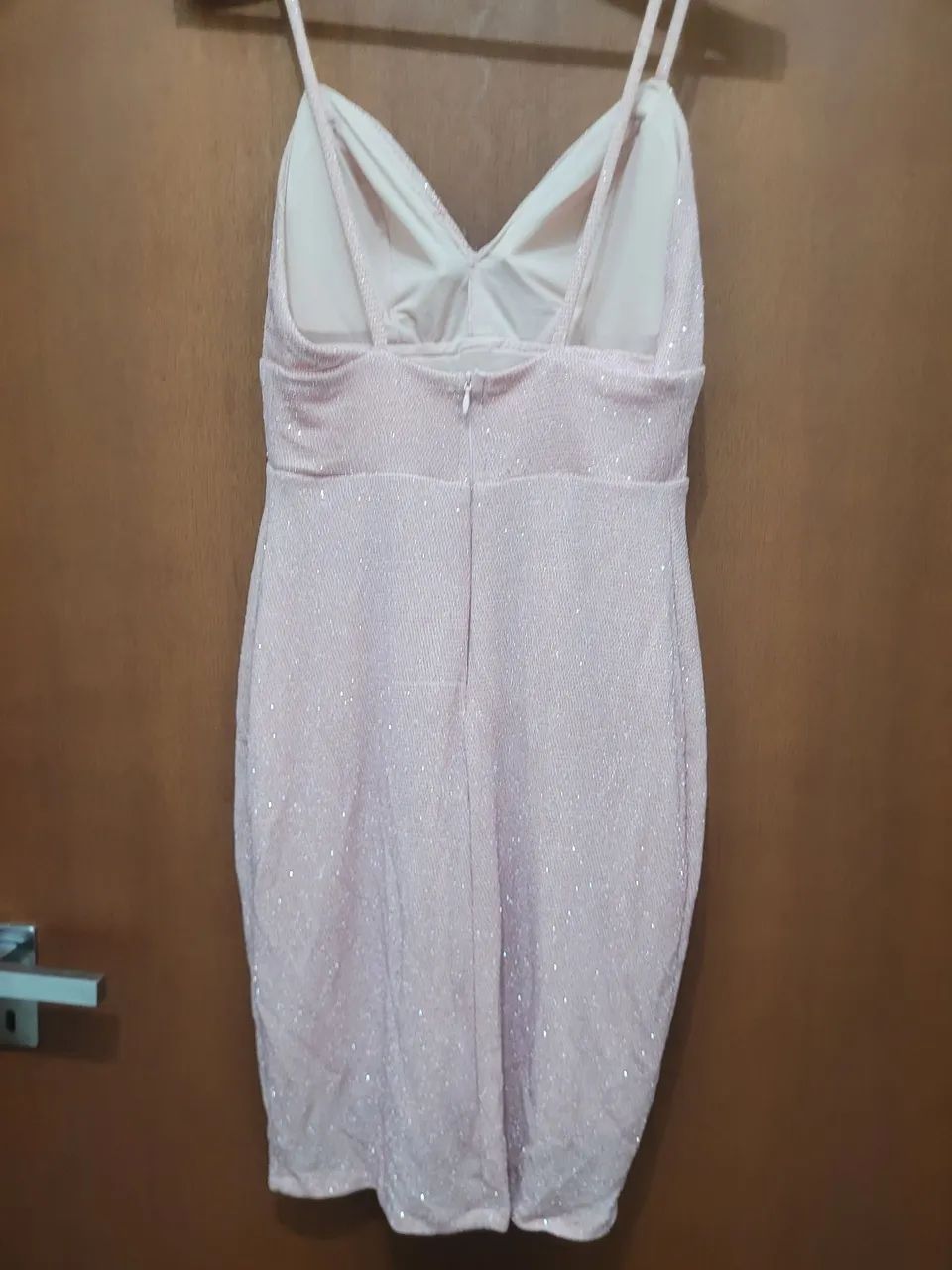 Vestido Rose com brilho - Foto 2
