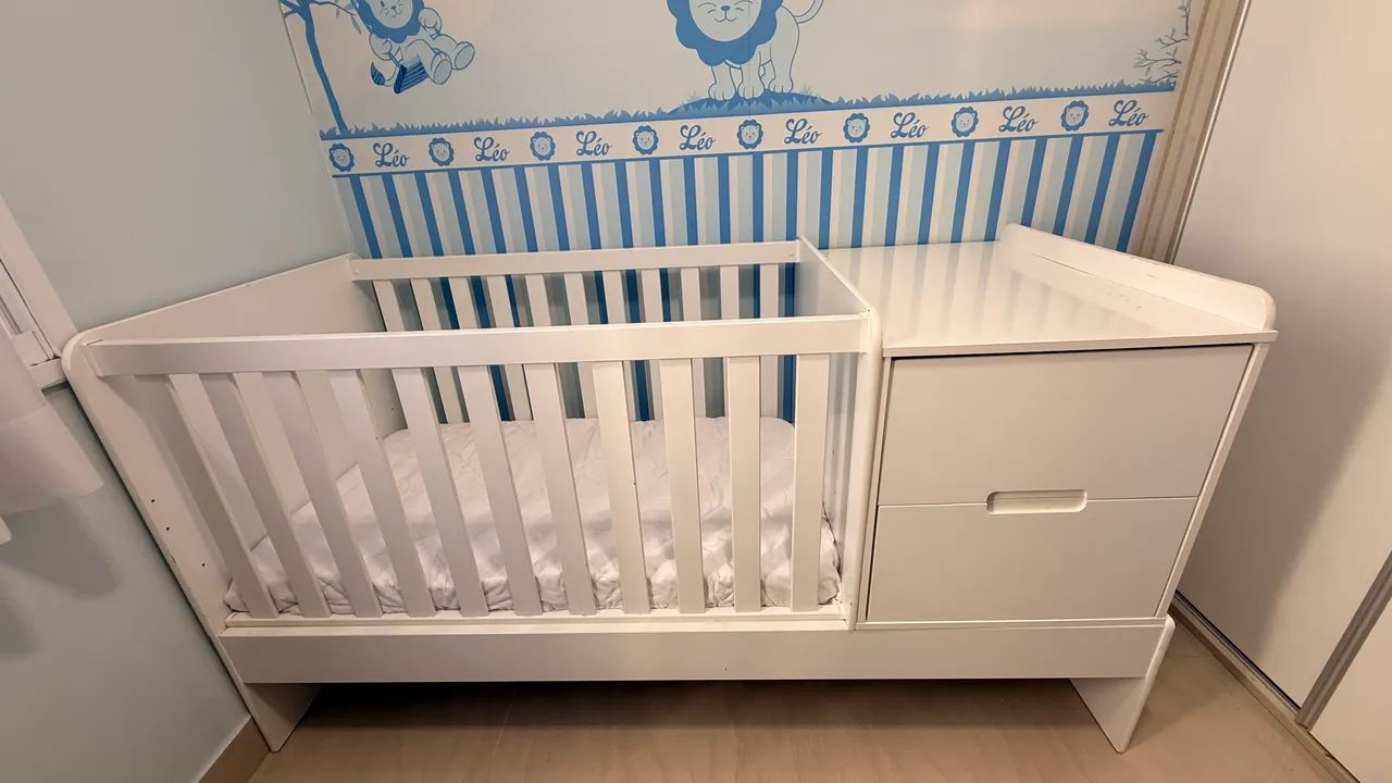 Berço Multifuncional americano branco - Foto 5