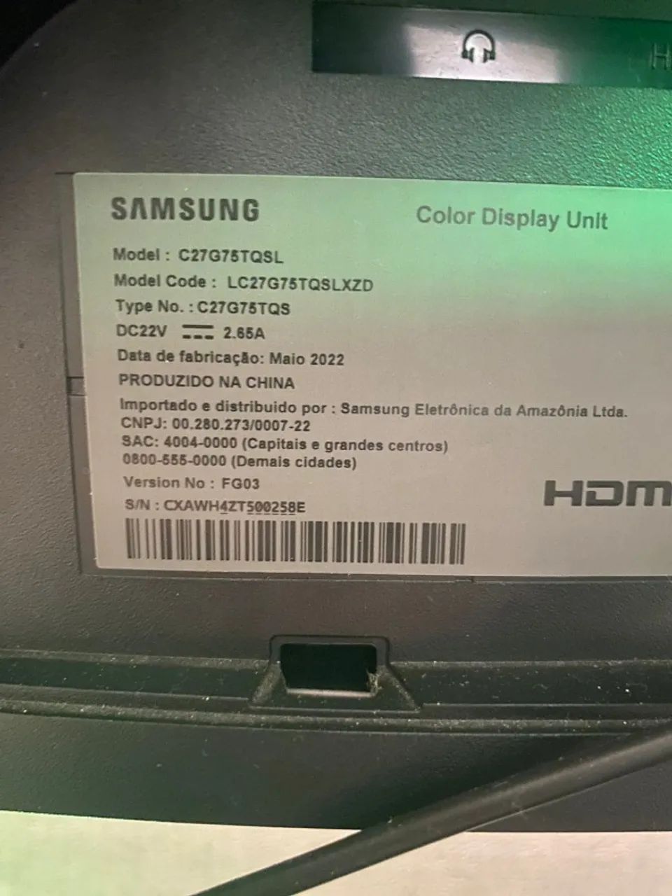 Monitor Samsung G5 27 polegadas 240hz - Foto 3
