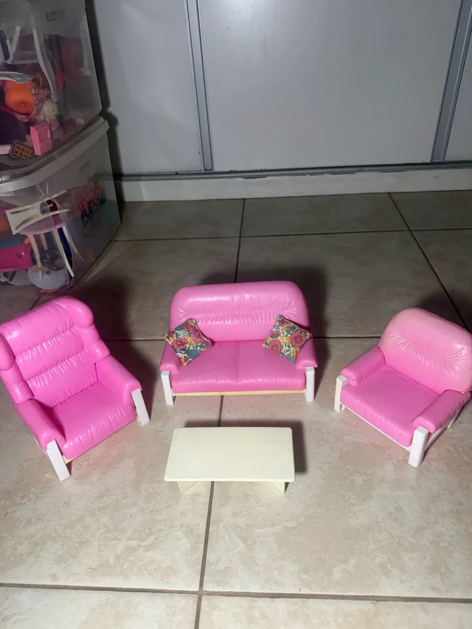 Barbie sofá sala de estar Móveis Glória 
